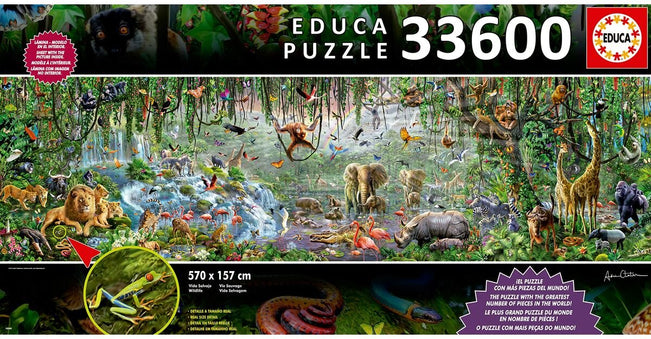 Educa Wildlife - 33600 stukjes - legpuzzel