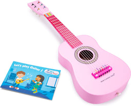 New Classic Toys - Speelgoed Gitaar met Draagriem - Roze