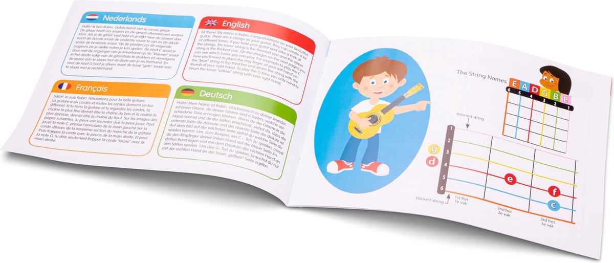 New Classic Toys - Speelgoed Gitaar met Draagriem - Roze