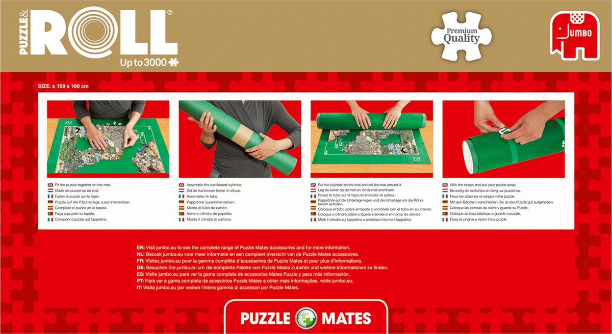 Jumbo Puzzle & Roll Puzzelrol tot 3000 Stukjes - 150x100cm