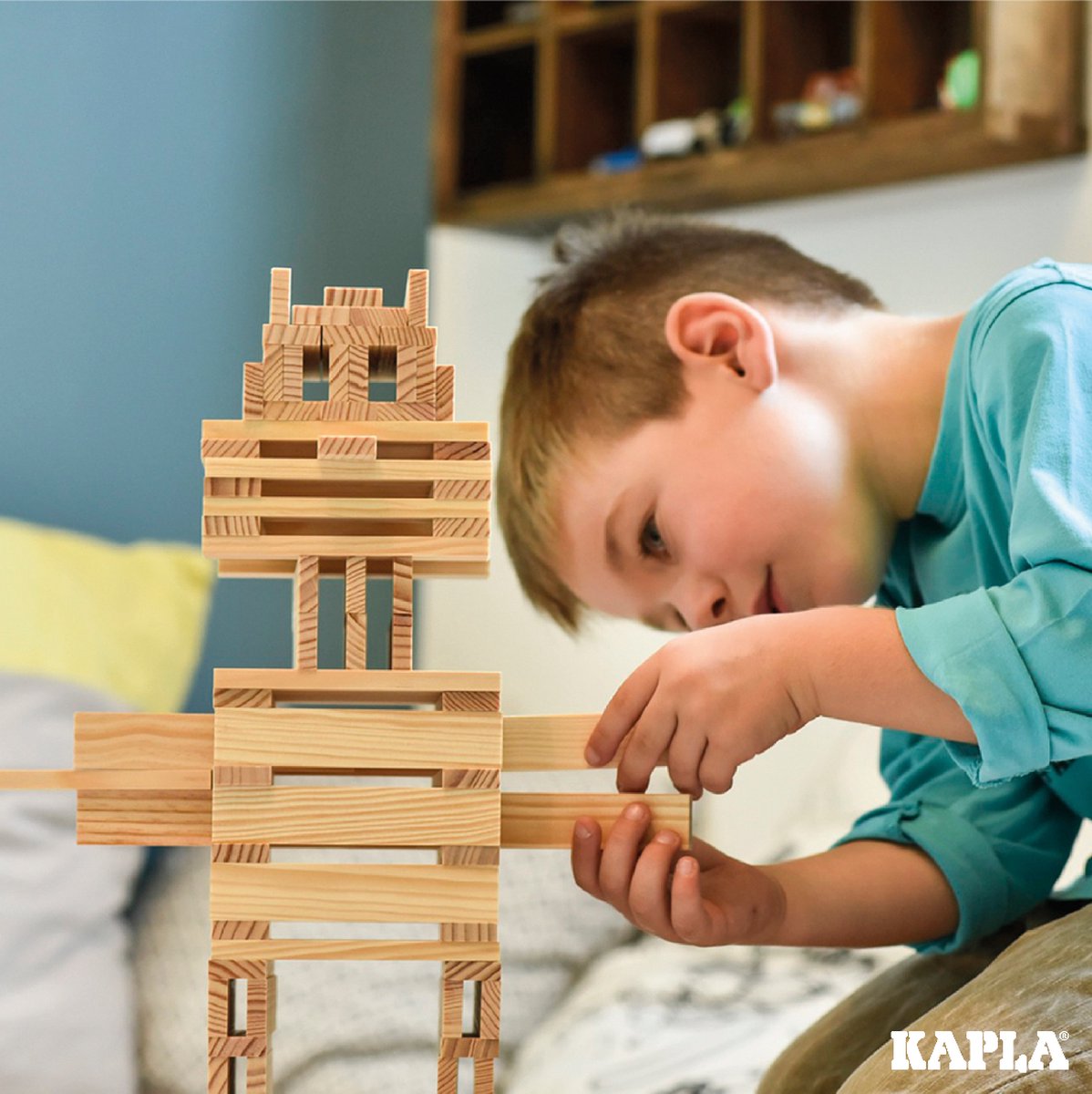 KAPLA - KAPLA Kleur - Constructiespeelgoed - 100 Plankjes