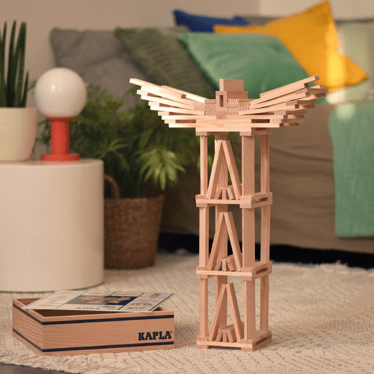 KAPLA - KAPLA Kleur - Constructiespeelgoed - 100 Plankjes