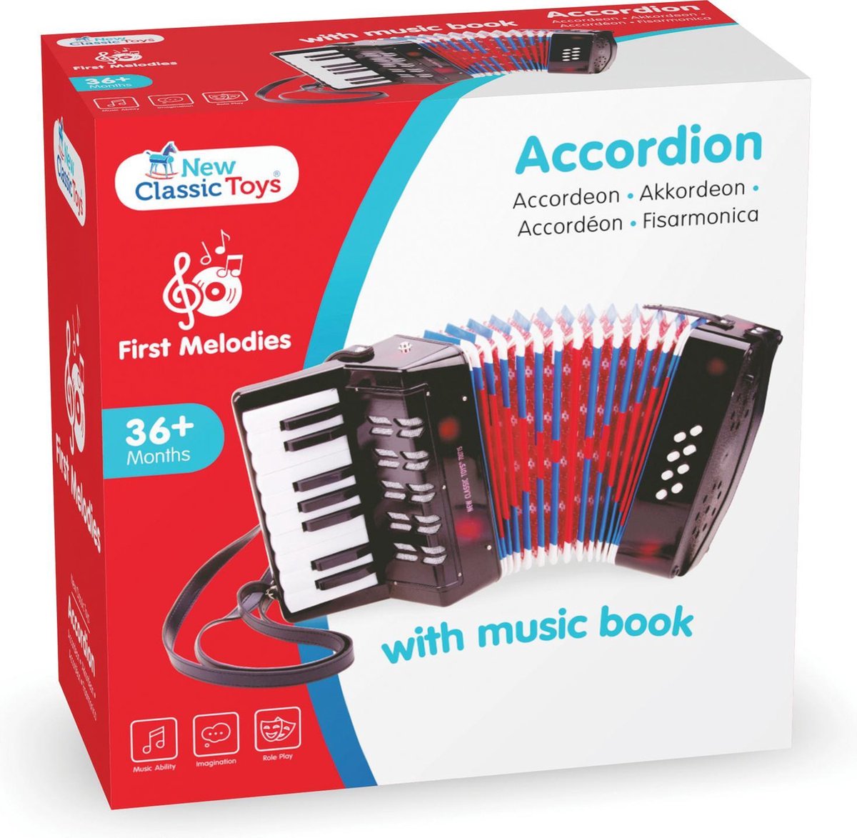New Classic Toys Speelgoed Accordeon - vanaf 3 jaar