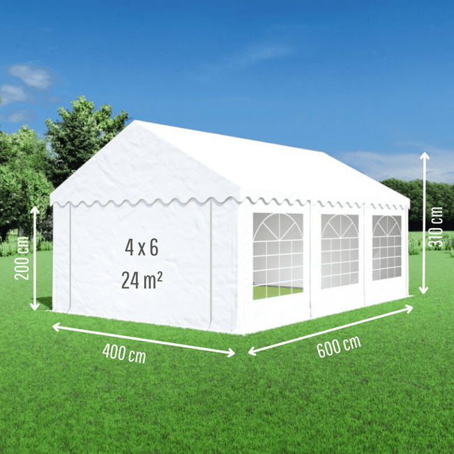 Partytent verhuur - 6 x 4 meter