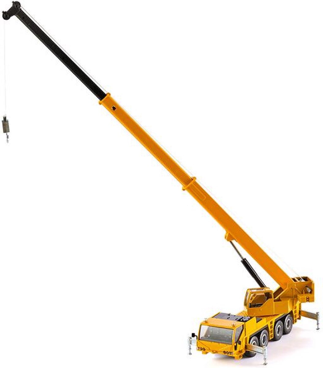 SIKU - 2110 Hijskraanwagen - metaal/kunststof geel telescopische giek