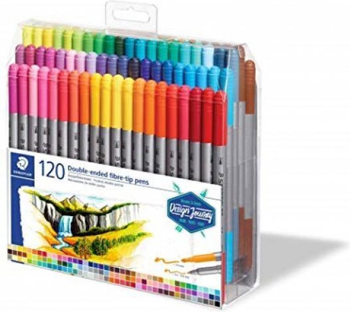 STAEDTLER Design Journey - kleurstift dubbele punt - set 120 st