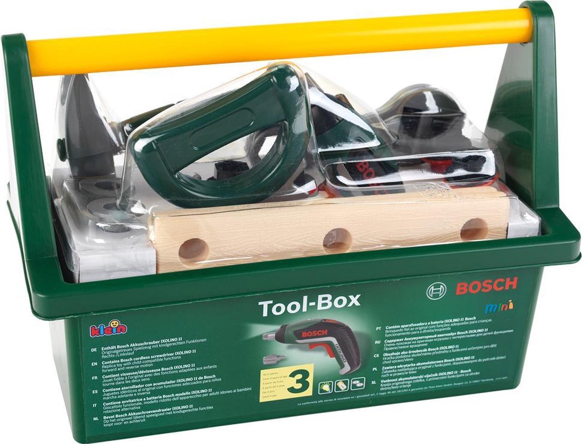Bosch Speelgoed Gereedschapskoffer met Ixolino Accuschroevendraaier