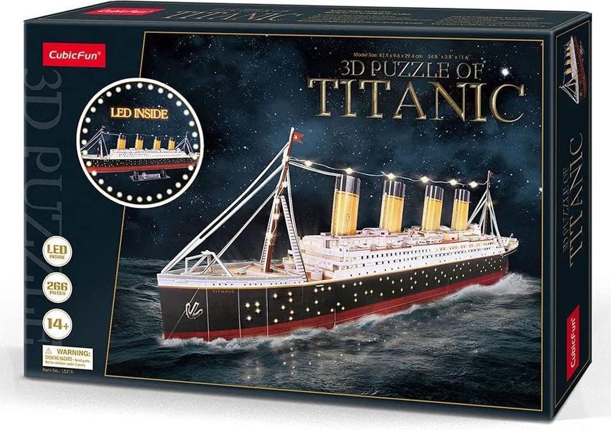 Cubic Fun 3D Puzzel Titanic Led