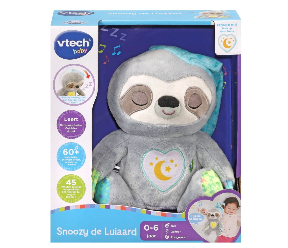 VTech Dierenvriendjes Snoozy de Luiaard - 0 tot 36 maanden