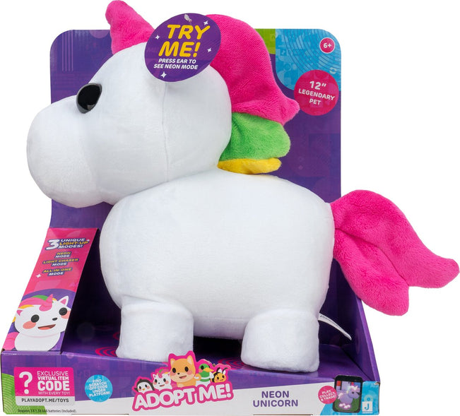 Adopt Me Mega Eenhoorn Knuffel + Licht