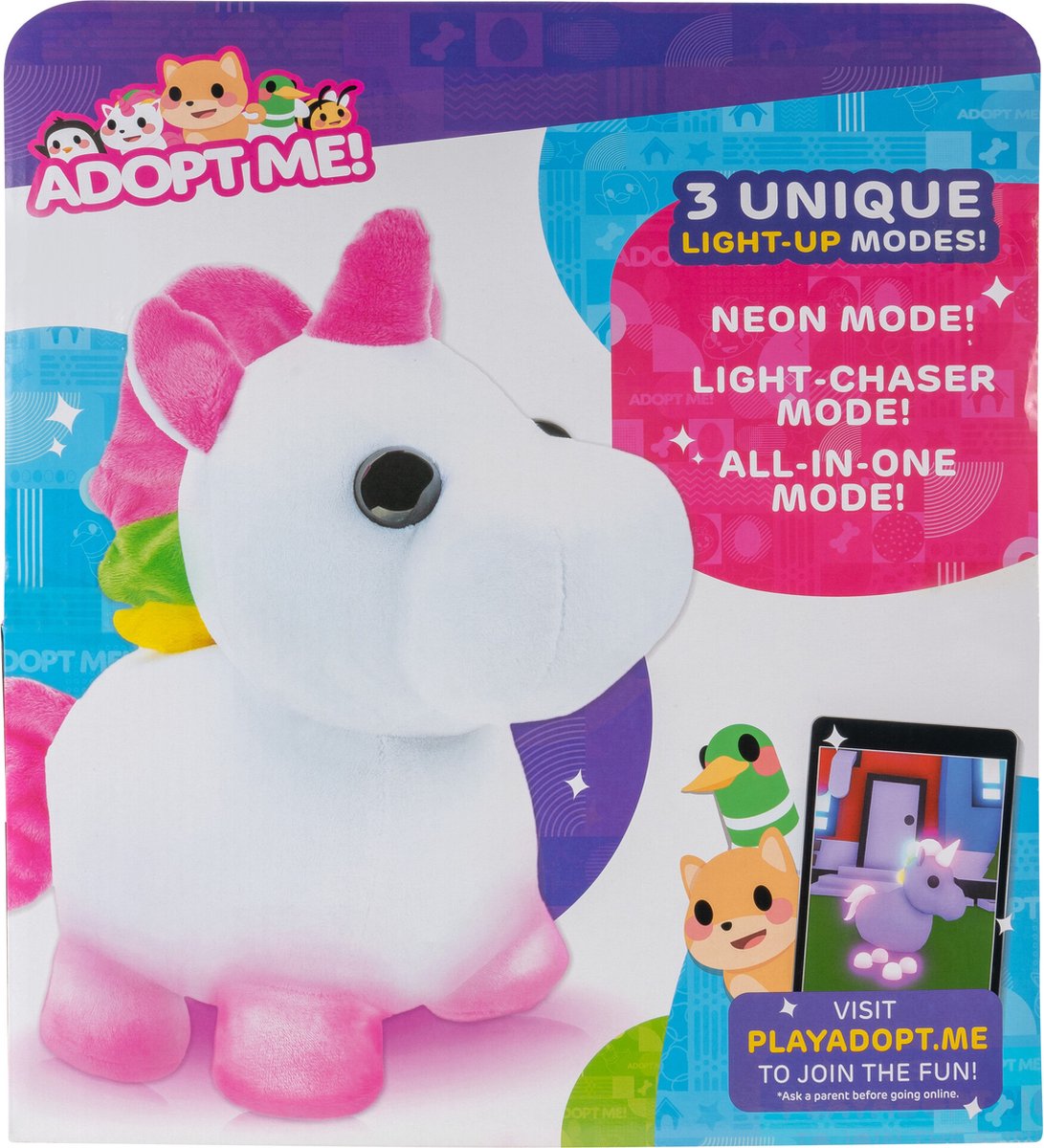Adopt Me Mega Eenhoorn Knuffel + Licht