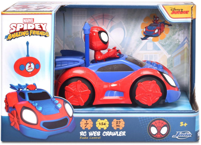 Jada Toys - RC Spiderman Spidey Web Crawler - Bestuurbare auto