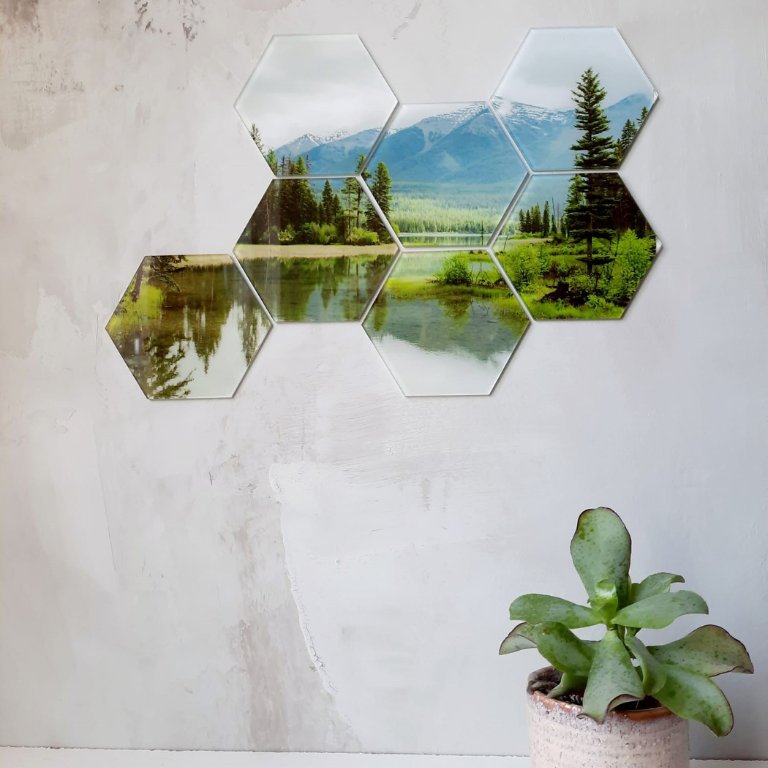 Foto op plexiglas - hexagon