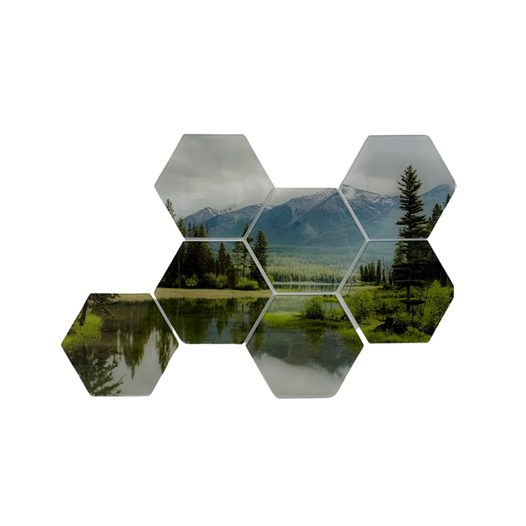 Foto op plexiglas - hexagon